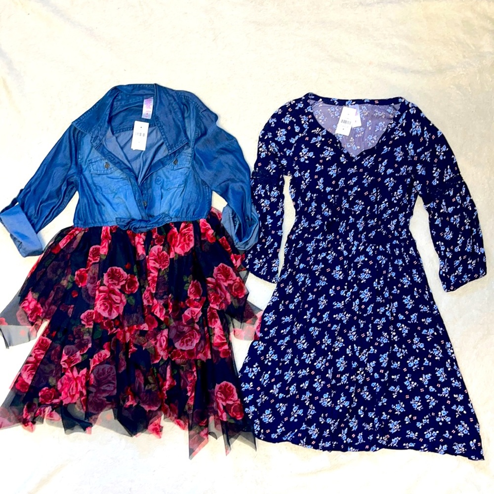 size 8 Dresses NWT 2 piece Lot Justices Girls